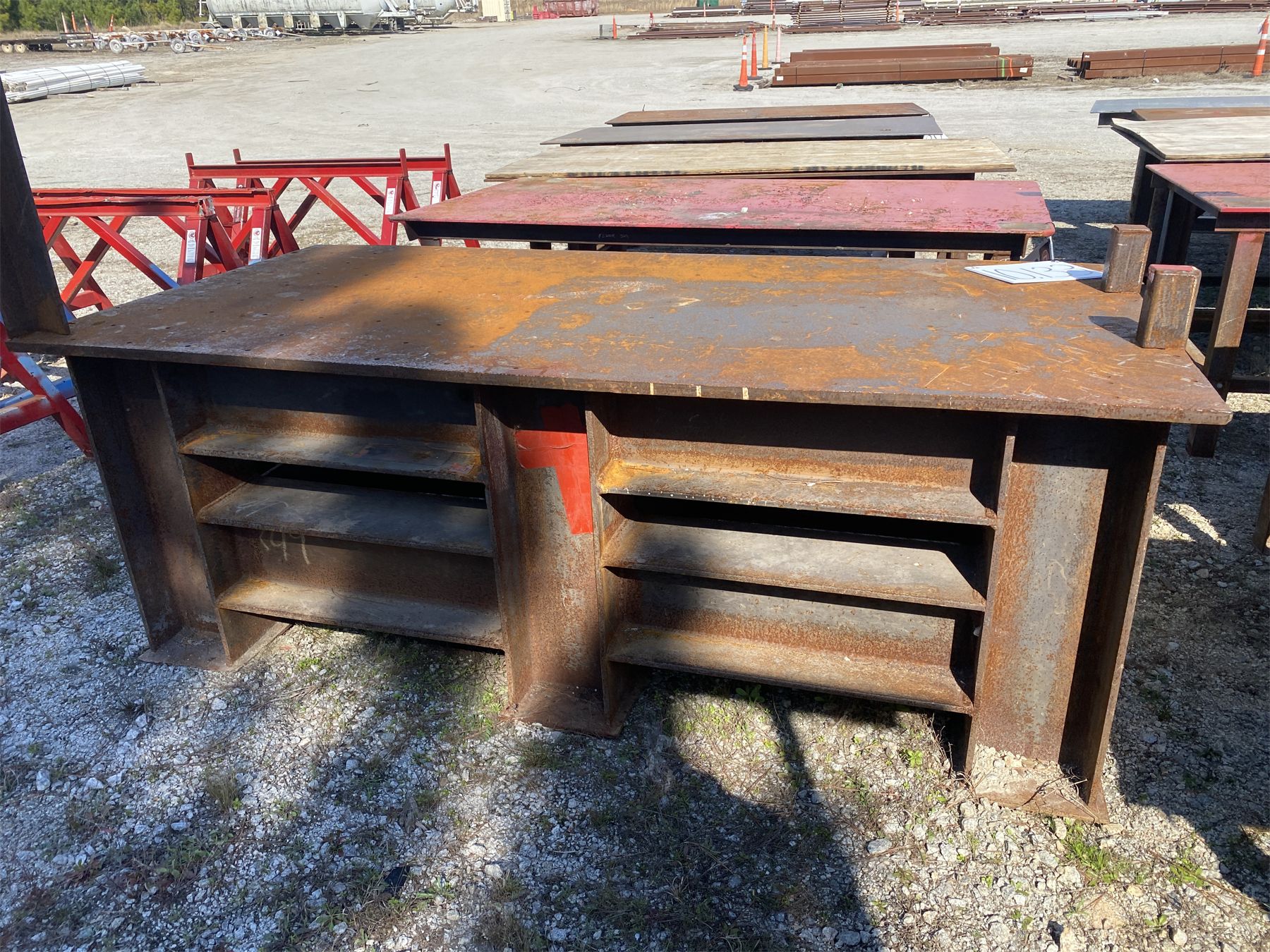 8'x4' SOLID METAL TABLE - J.M. Wood Auction Company, Inc.