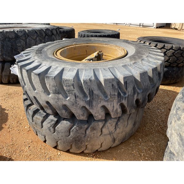 (2) 18.00-33 TIRES W/ RIMS