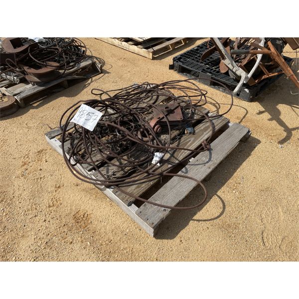 STEEL CABLE W/ (2) PULLEYS