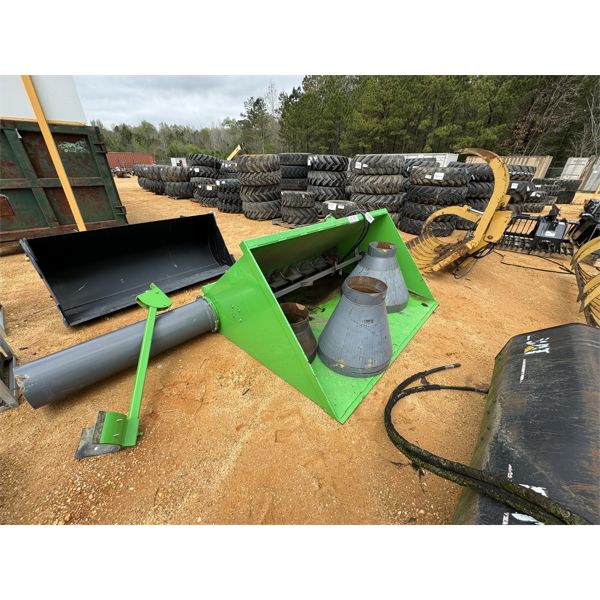 84" AUGER DISCHARGE BUCKET & 3 CONES