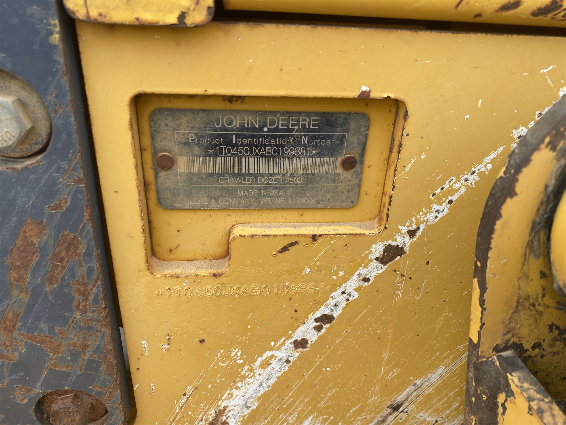 Left-Hand Cab Door Frame for John Deere Log Skidders | Broke Left-Hand Cab Door Frame for John Deere Log Skidders | Broke