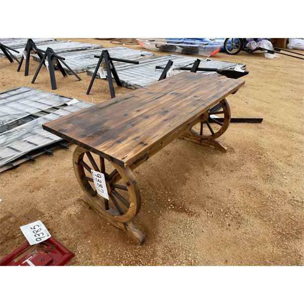 WAGON WHEEL TABLE