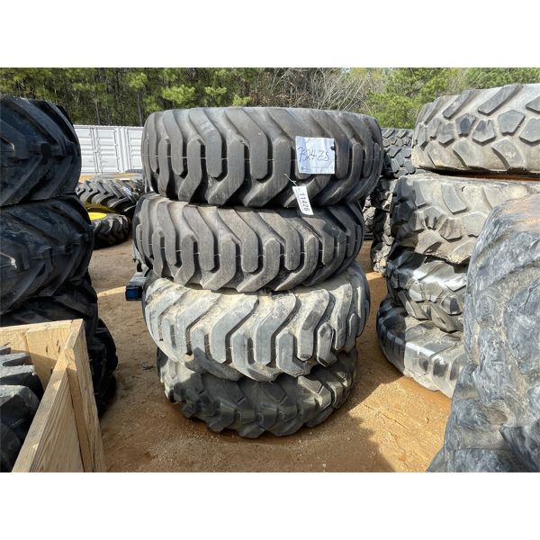 (4) 15.5-25 TIRES W/ RIMS