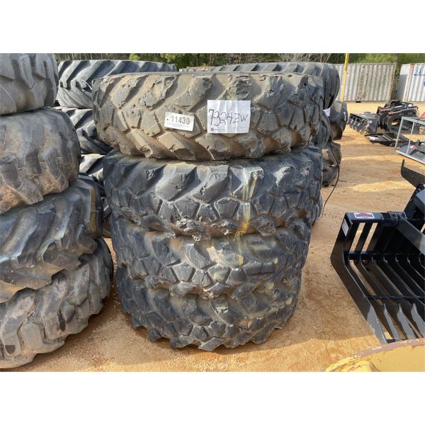 (4) 14.00-24 TIRES W/ RIMS