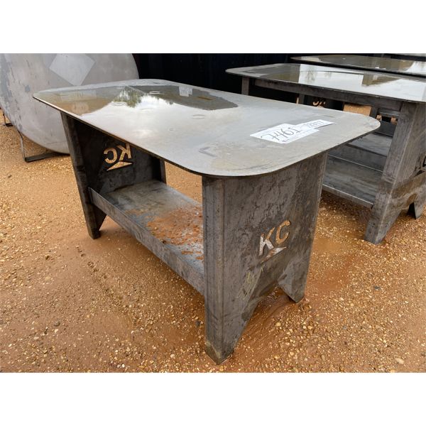 29" X 57" METAL TABLE