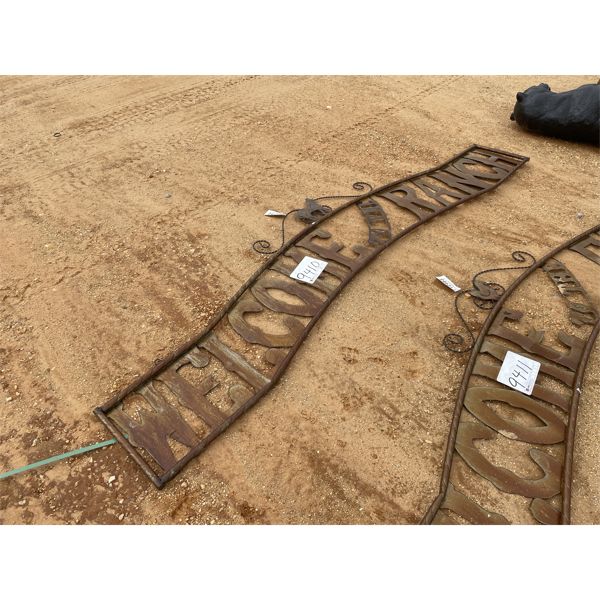 "WELCOME TO THE RANCH" SIGN