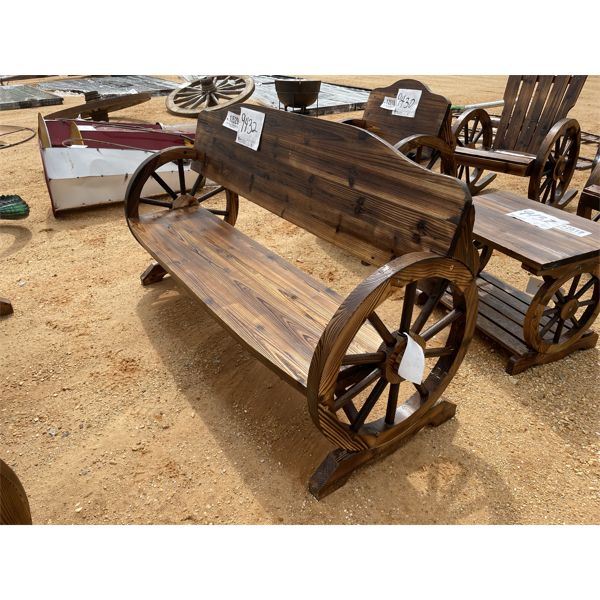 60" WAGON WHEEL BENCH