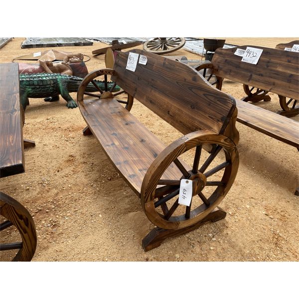 60" WAGON WHEEL BENCH