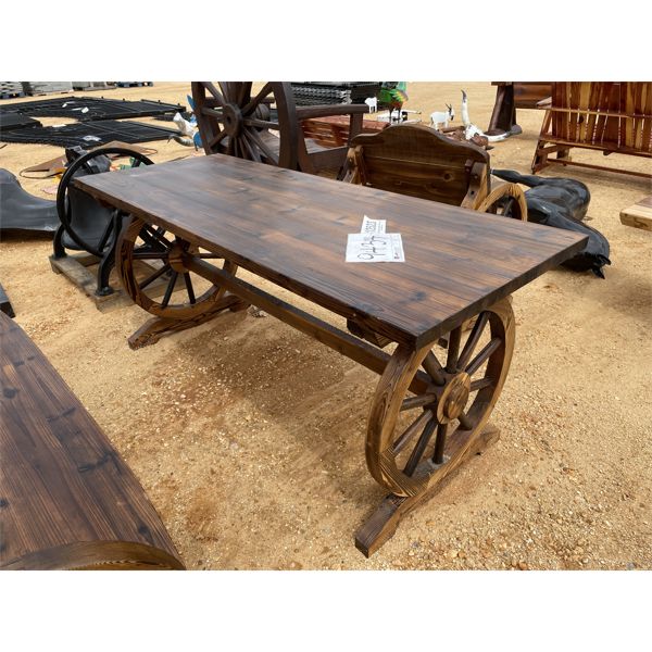 60" WAGON WHEEL TABLE