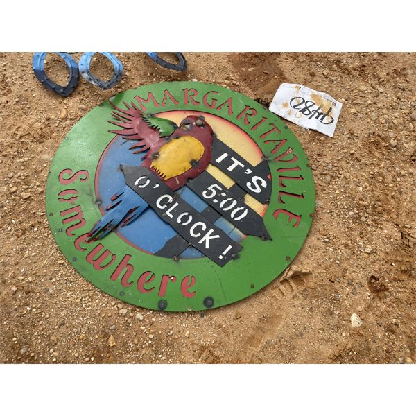 "MARGARITAVILLE" METAL ART SIGN