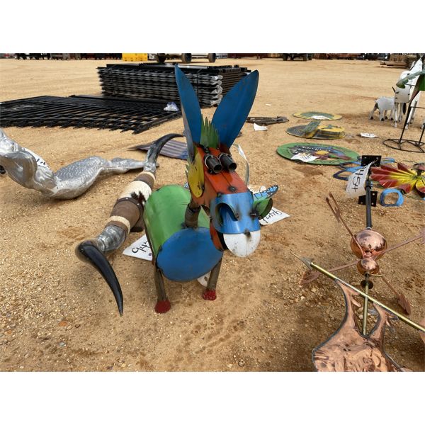 MULTI-COLOR DONKEY METAL ART