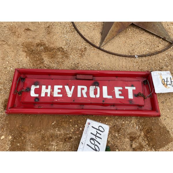 CHEVY TAILGATE METAL ART