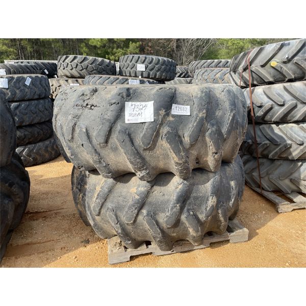 (2) 24.5-32 TIRES W/ RIMS