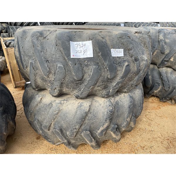 (2) 24.5-32 TIRES W/ RIMS