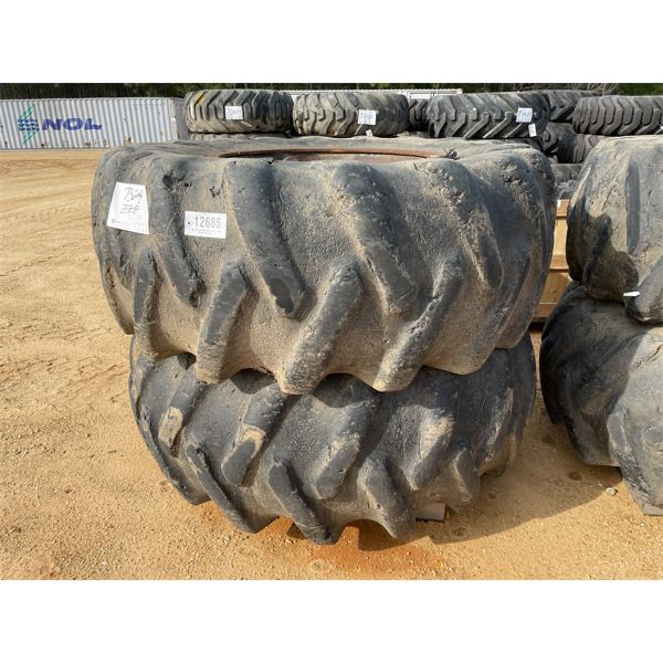 (2) 24.5-32 TIRES W/ RIMS