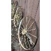 Image 2 : LOT OF 3 - 44 INCH STEEL WAGON WHEELS