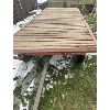 Image 2 : FLAT DECK HAY WAGON - 20 FOOT - GOOD FLOOR & RUNNING GEAR