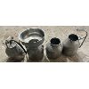 Image 2 : LOT OF 4 - STAINLESS MILK CANS 