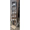 Image 1 : LOT OF 2 - ALUM 6 FOOT STEP LADDER & MOVING DOLLY