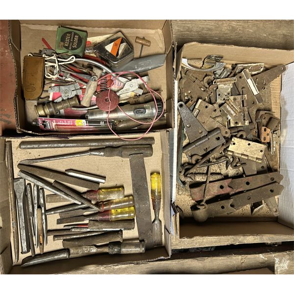 JOB LOT - DOOR HARDWARE, CHISELS