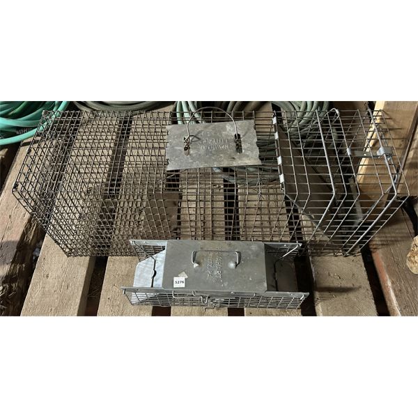 LOT OF 2 - LIVE TRAPS - LARGEST IS 32 INCHES