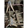 Image 1 : LOT OF 3 - SAW HORSES, WOOD VICE, SLIPPERY SIGN
