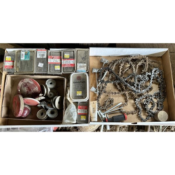 JOB LOT - MISC HARDWARE - INCL CHAINSAW CHAIN