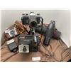 Image 1 : Assortment Of Vintage Cameras With Flash & Lens - Kodak & Pentax