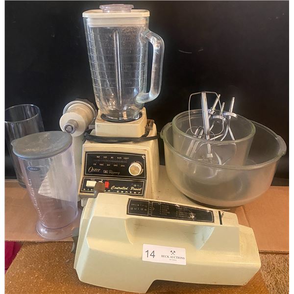 Oster Vintage Regency Controlled Power Kitchen Center With Mixer