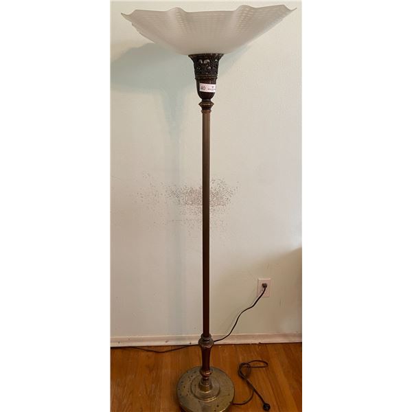 Antique Roman Style Floor Lamp Power Cord Is Cracked 63H Beck