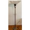 Image 1 : Antique Roman Style Floor Lamp - Power Cord Is Cracked 63H