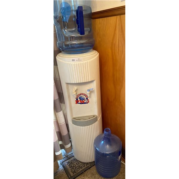 Purified Water Store Cooler & Bottles