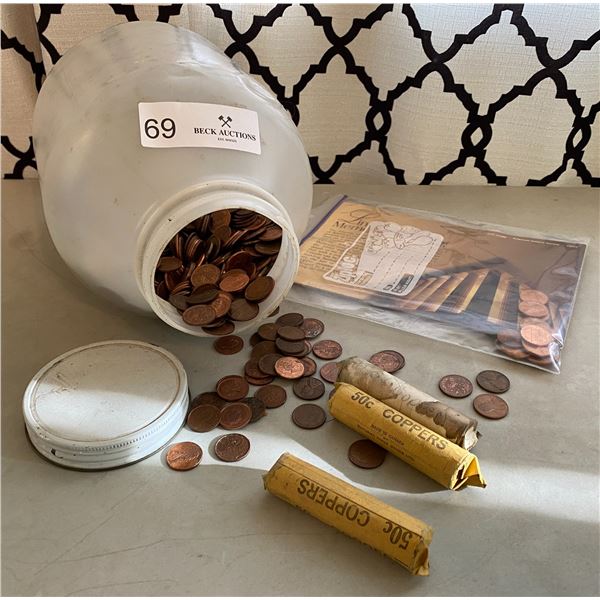 Bucket Of Pennies USA & Canadian Beck Auctions Inc.