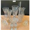 Image 1 : Assorted Crystal Vases, Coaster, Decanter, & More