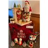 Image 1 : Festive Serving Platters with Royal Alberta Santa Table Center Piece & More