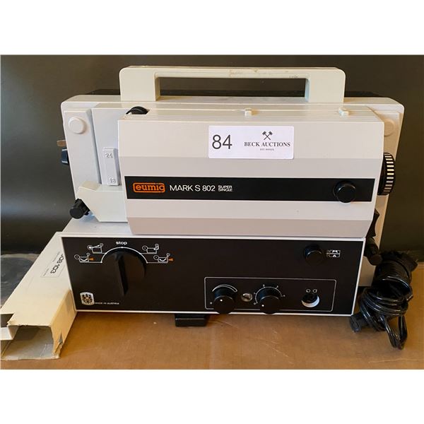 Eumic Mark S 802 Super Single Vintage Movie Projector