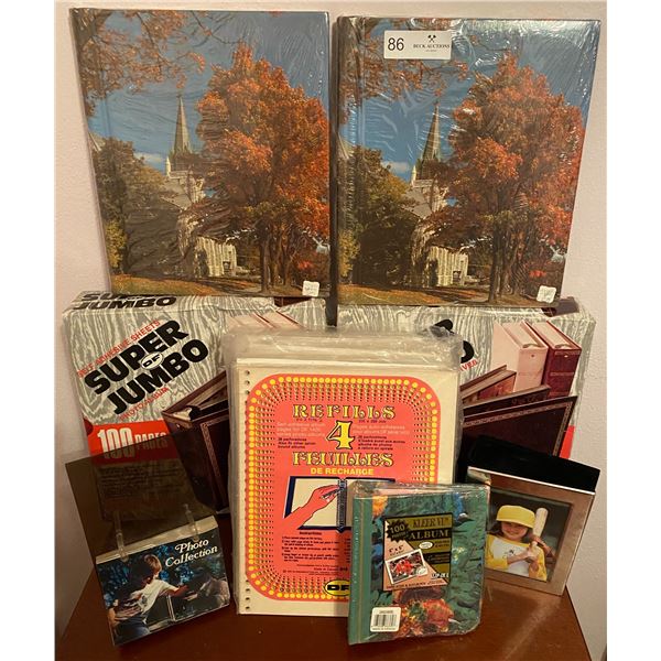 Assorted Brand New Photo Albums With Refills & More