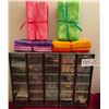 Image 2 : Assorted Quilting Fabrics - Pre Cut Pieces, Storage Box & Selection Of Brand New Fat Quarters