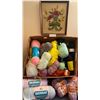 Image 1 : Assortment Of Yarn & Embroidered Picture 15Hx14W