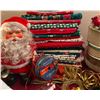 Image 2 : Assorted Christmas Quilting Fabrics, Mini Tree, Ribbon, Antique Santa & Much More Christmas