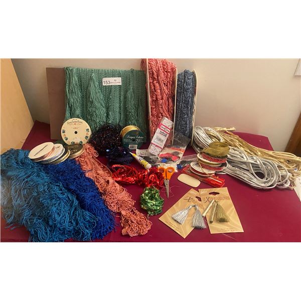 Fringe Boarders, Sequins, Quilt Binding, Edging, & Ribbon