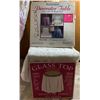 Image 2 : Mystery Roll, Sheer Roll Of Fabric, & Decorator Table With Glass Top