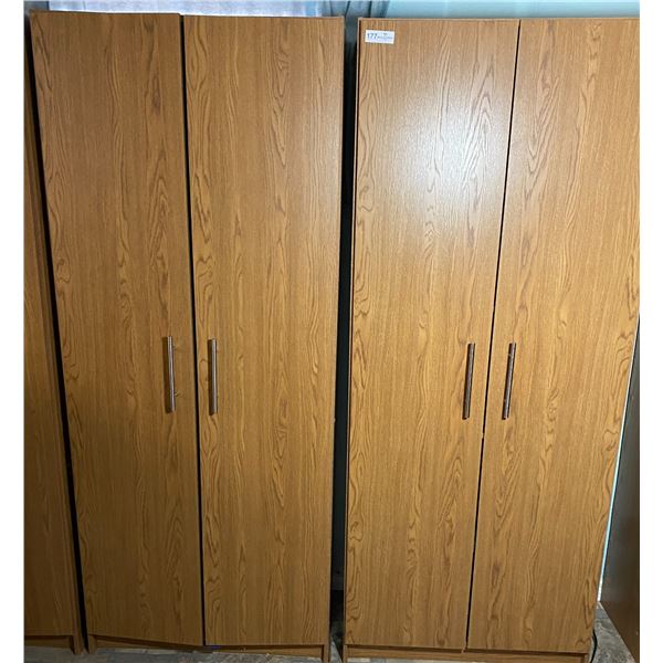 Wood Grain Cabinets x2 (30Wx16Dx74H)