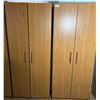 Image 1 : Wood Grain Cabinets x2 (30Wx16Dx74H)