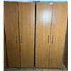 Image 1 : Wood Grain Cabinets x2 (30Wx16Dx74H)