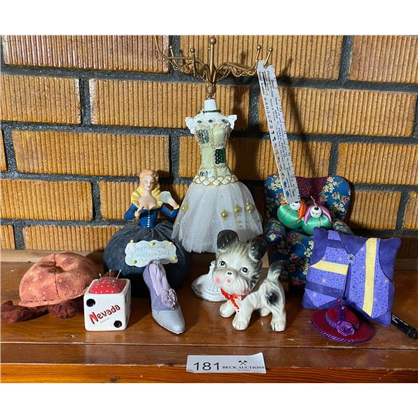Handmade Porcelain Doll Pin Cushion, & More