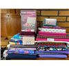 Image 1 : Assorted Quilting Fabric - Assorted Colors, Sizes & Storage Containers