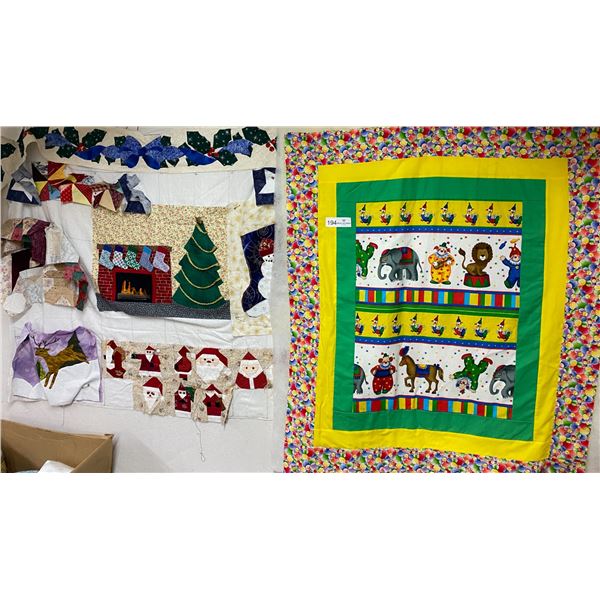 Half Made Christmas Quilt, Children's Quilt & More