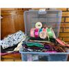 Image 1 : Assorted Ribbons & Metallic Quilting Fabric - Assorted Colours & Sizes