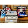 Image 1 : Mini Chess Board, Backgammon, & Majestic 700 Type Writer